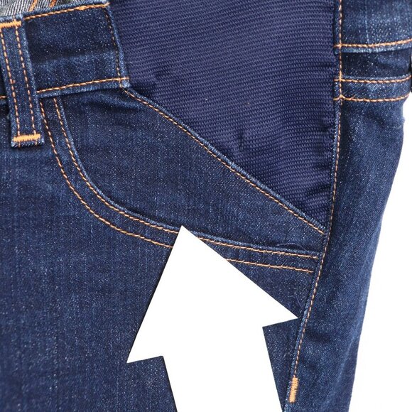 J Brand Mama J Boot Cut Maternity Jeans Super Stretch Denim Indigo Dark Wash 26 - Picture 7 of 7